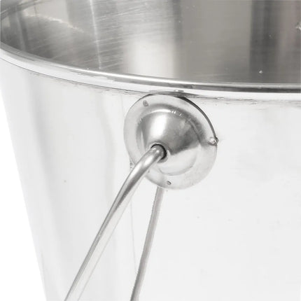 Xô Phục Vụ Tròn Mini American Metalcraft SSP43 Có Tay Cầm 946 ml - 12.7 cm x 11.7 cm, Inox