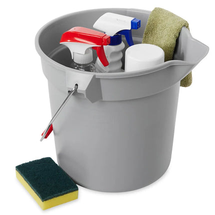 Xô Tròn Rubbermaid FG296300GRAY BRUTE 9.5 lít - Xám