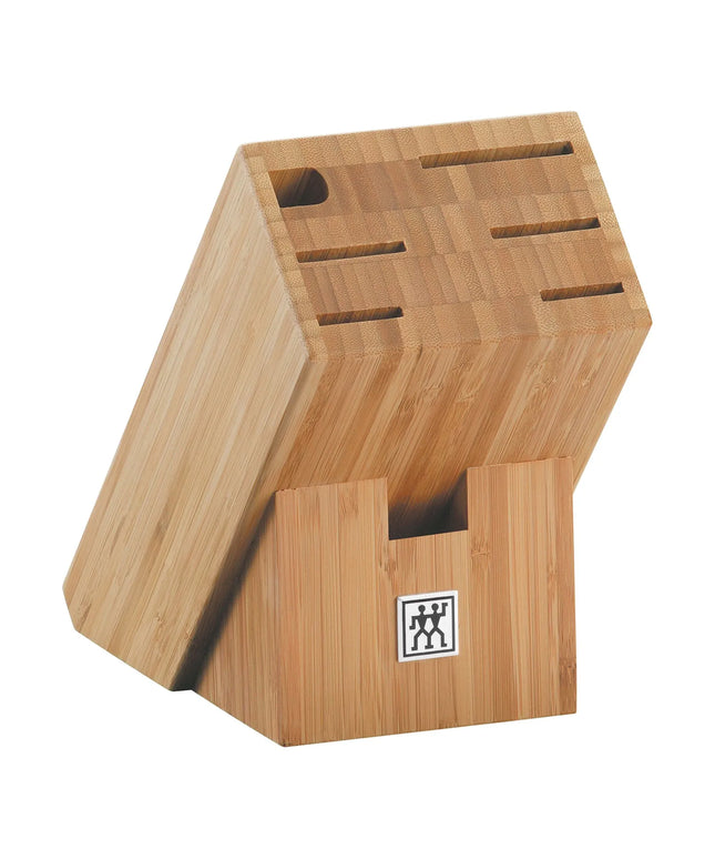 ZWILLING | 7-Slot Knife Block – Bamboo - for knives, scissors & honing steel - without knives