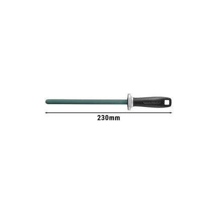 ZWILLING | Ceramic Knife Sharpening Rod – 230 mm - Black - Grooved - 62 HRC