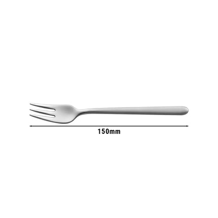 ZWILLING | Chiaro Cake Fork – 150 mm - 18/10 Stainless Steel - Tapered Tines - Mirror-Polished - Dishwasher Safe