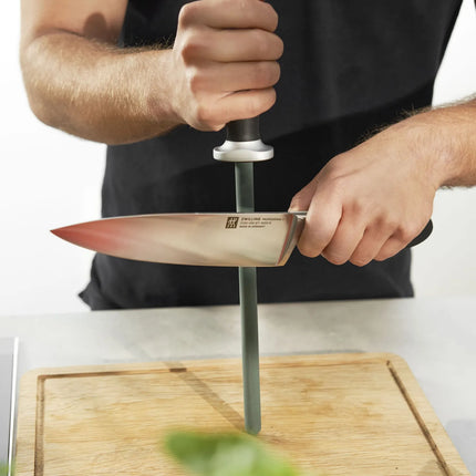 ZWILLING | Diamond-Coated Sharpening Steel – 23 cm - Oval Rod - Finger Guard