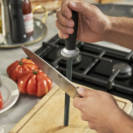 ZWILLING | Diamond-Coated Sharpening Steel – 23 cm - Oval Rod - Finger Guard