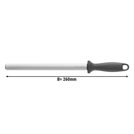 ZWILLING | Diamond-Coated Sharpening Steel – 26 cm - Oval Rod - Black Handle