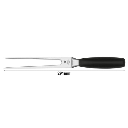 ZWILLING | Four Star Carving Fork – Black handle - FRIODUR ice-hardened