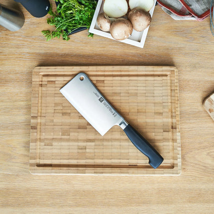 ZWILLING | Four Star Chopping Knife (Cleaver) – 15 cm blade - ideal for ribs, chop racks, lamb & rabbit - FRIODUR ice-hardened