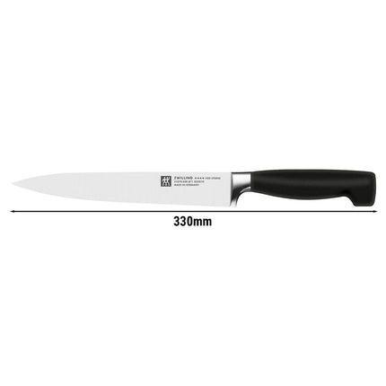 ZWILLING | Four Star Meat Carving Knife – 20 cm blade - plain edge - for raw, roasted & cooked meat - FRIODUR ice-hardened