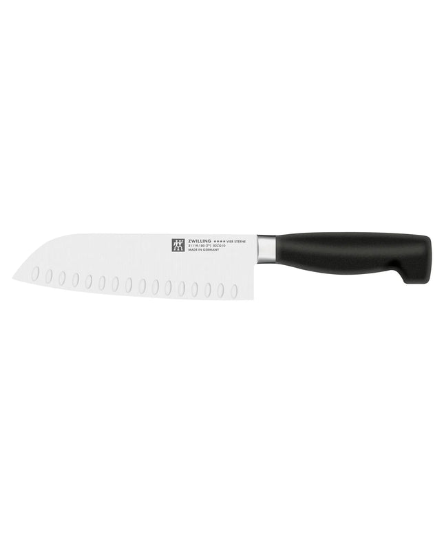 ZWILLING | Four Star Santoku Knife – 18 cm blade - Granton hollow edge - FRIODUR ice-hardened