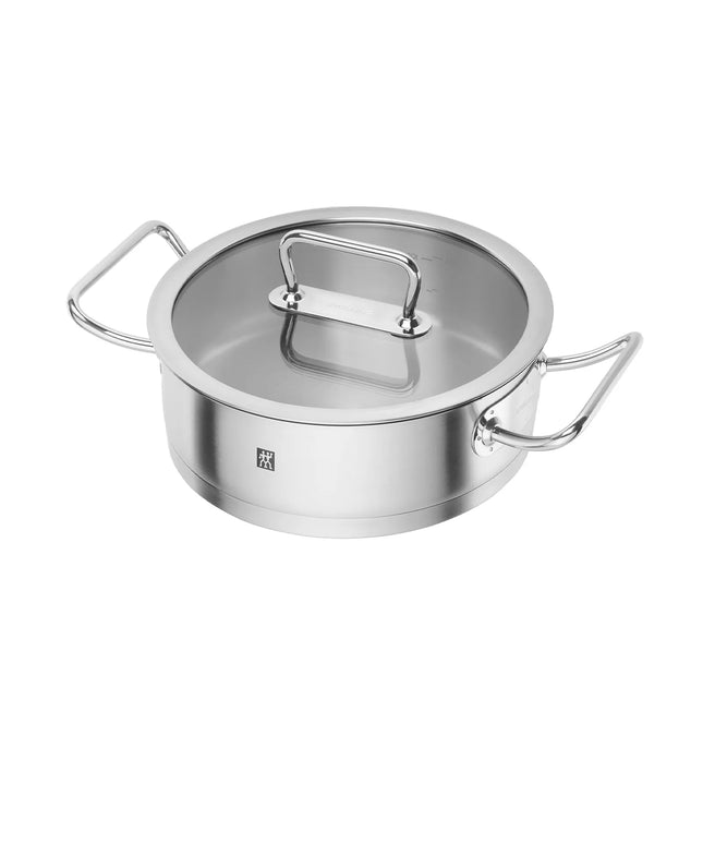 ZWILLING | Frying/Serving Pan Ø 24 cm – SIGMA Classic+ Base - Induction & Oven‑Safe 200°C - Dishwasher‑Safe - Filling Scale
