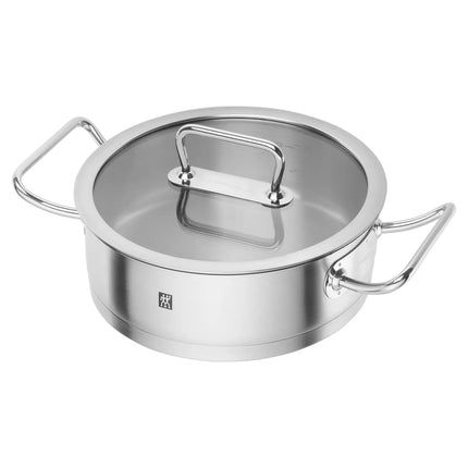 ZWILLING | Frying/Serving Pan Ø 24 cm – SIGMA Classic+ Base - Induction & Oven‑Safe 200°C - Dishwasher‑Safe - Filling Scale