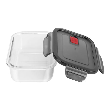 ZWILLING | Gusto Rectangular Borosilicate Glass Food Container – 1.4 L - Airtight, Leakproof