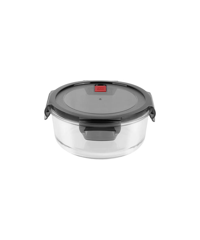 ZWILLING | Gusto Round Borosilicate Glass Food Container – 1.3 L - Airtight, Leakproof - Lid not microwave/oven-safe