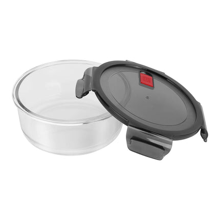 ZWILLING | Gusto Round Borosilicate Glass Food Container – 1.3 L - Airtight, Leakproof - Lid not microwave/oven-safe