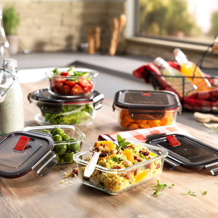 ZWILLING | Gusto Round Food Storage Container – 0.6 L - Borosilicate Glass - Airtight Leakproof
