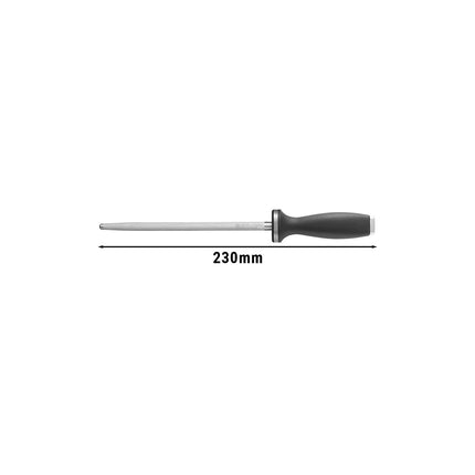 ZWILLING | Knife Sharpening Steel – 230 mm - Hard‑Chrome Stainless Steel - Grooved - Damage‑Resistant - 62 HRC