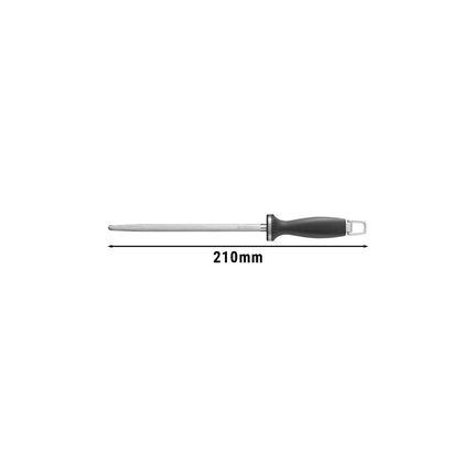 ZWILLING | Knife Sharpening Steel – 260 mm - Hard‑Chrome Stainless Steel - Grooved - 62 HRC