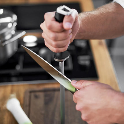 ZWILLING | Knife Sharpening Steel – 260 mm - Hard‑Chrome Stainless Steel - Grooved - 62 HRC