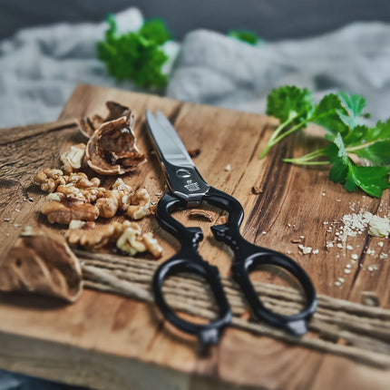ZWILLING | Multi-Purpose Kitchen Scissors – 200 mm - Stainless Steel - Bottle & Lid Opener - Black