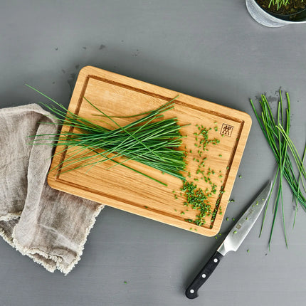 ZWILLING | Oak Chopping Board with Juice Groove – 350×250 mm - Reversible