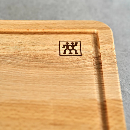 ZWILLING | Oiled Beech Chopping Board with Juice Groove – 350×250 mm - Reversible