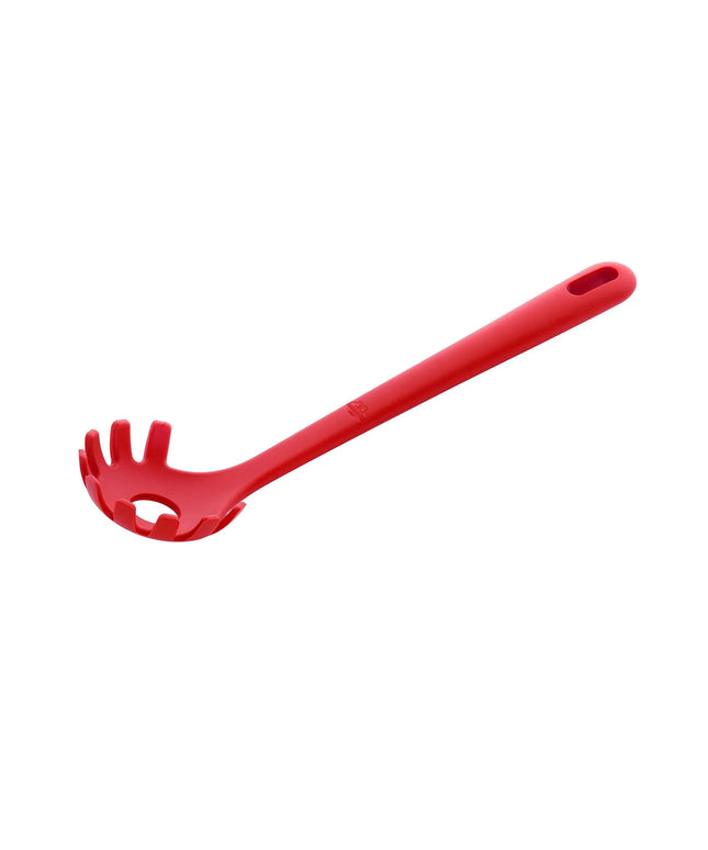 ZWILLING | Pasta Spoon – Red Silicone, Heat‑Resistant to 230°C - 290 mm - Non‑Slip Grip
