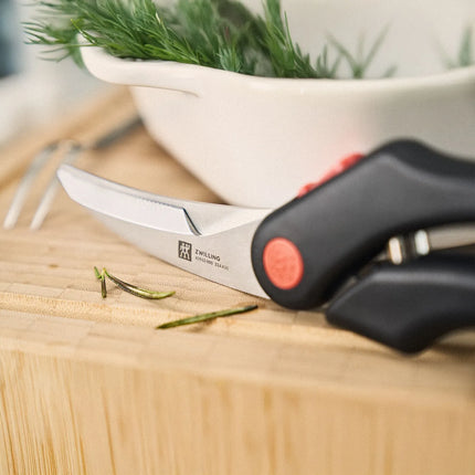 ZWILLING | Poultry Shears Kitchen Scissors – 250 mm - Black - Serrated Blade - Stainless Steel