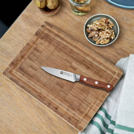 ZWILLING | Pro Wood Paring & Garnishing Knife – FRIODUR Steel - 100 mm - Stone Oak