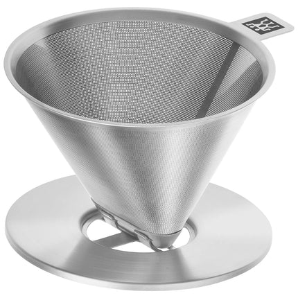 ZWILLING | Reusable Pour Over Coffee Filter – 18/10 Stainless Steel - Reusable - 1–946 ml - Ø 10 cm
