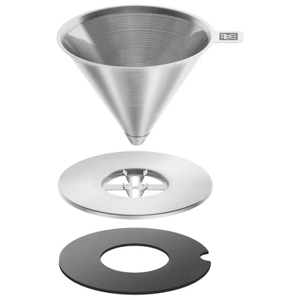 ZWILLING | Reusable Pour Over Coffee Filter – 18/10 Stainless Steel - Reusable - 1–946 ml - Ø 10 cm