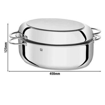 ZWILLING| Roasting Pan – 41 cm / 8.5 L - SIGMA Classic Base - Rack Insert - No Lid