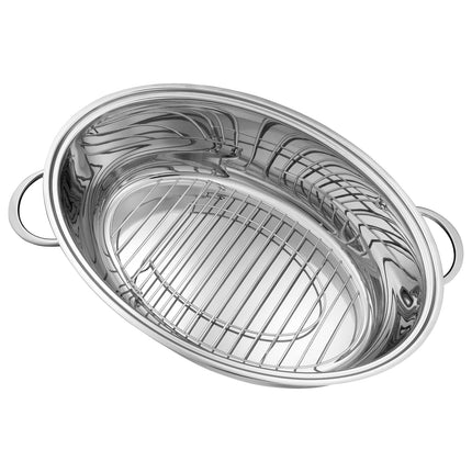 ZWILLING| Roasting Pan – 41 cm / 8.5 L - SIGMA Classic Base - Rack Insert - No Lid