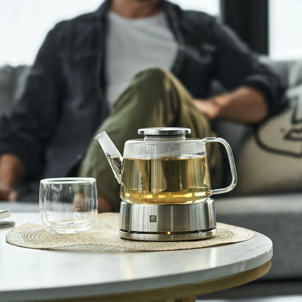 ZWILLING | Sorrento Glass Teapot with Warmer Stand – 800 ml - heat-resistant glass - includes infuser