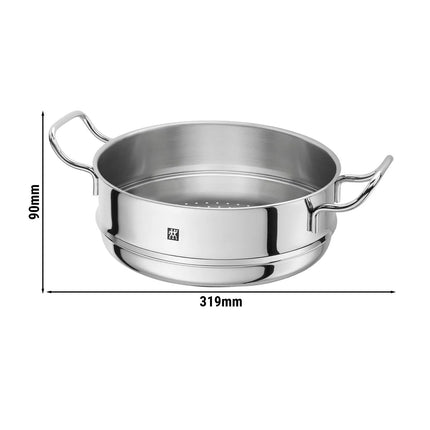 ZWILLING| Steam Insert – Ø 24 cm - Steamer Basket for Vegetables - Heat-Resistant Handles
