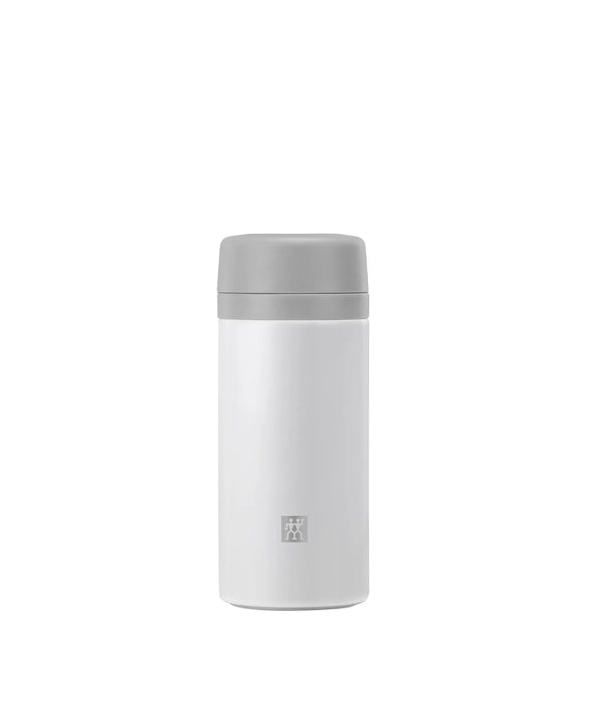 ZWILLING| Thermo Filter Bottle – 420 ml - White-Grey - Built-in Filter - 10h Cold - Vacuum Insulated