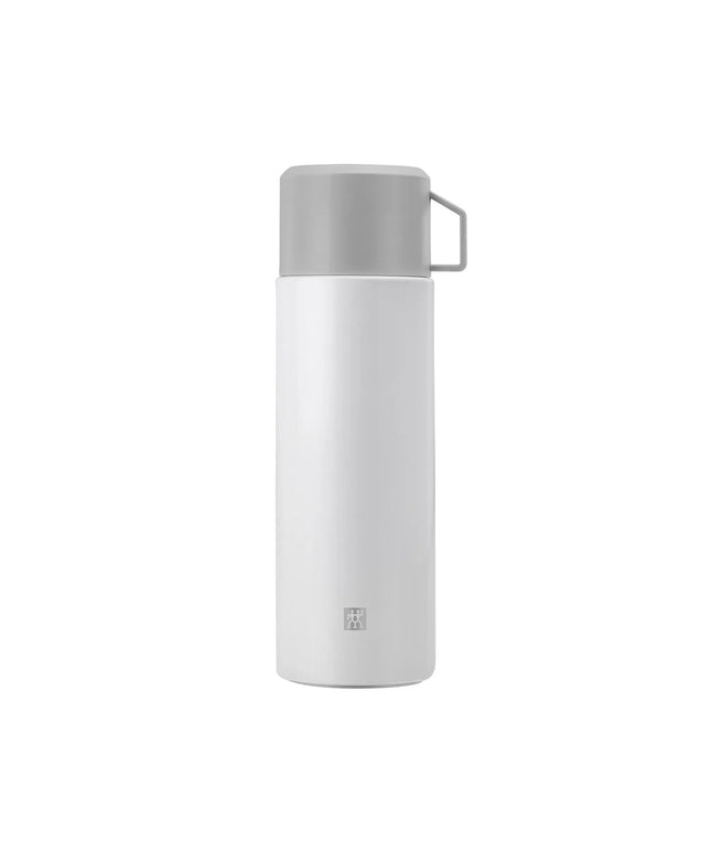 ZWILLING| Thermo Vacuum Flask – 1 L - White-Grey - Cup Included - 18h Hot / 24h Cold - 18/10 Stainless Steel