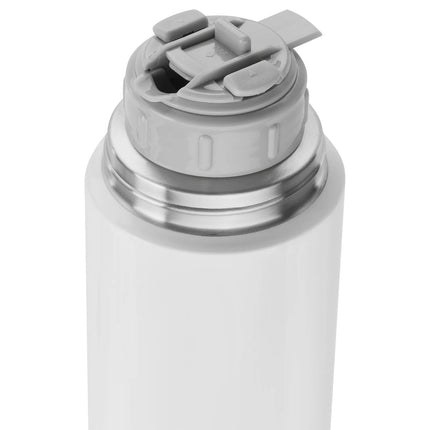 ZWILLING| Thermo Vacuum Flask – 1 L - White-Grey - Cup Included - 18h Hot / 24h Cold - 18/10 Stainless Steel