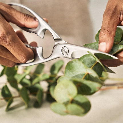 ZWILLING | Twin Select Kitchen Scissors – 200 mm - Bottle Opener, Hand‑Honed, Stainless Special Steel