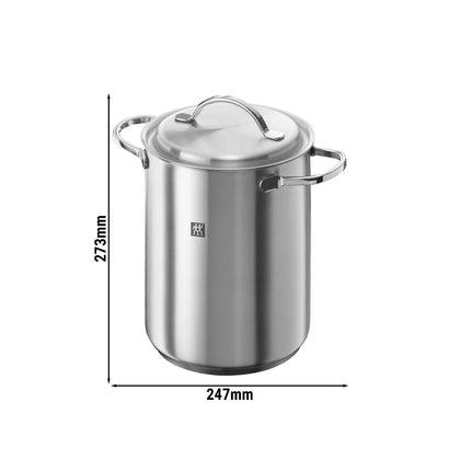 ZWILLING | Twin Specials Asparagus & Pasta Pot – Ø 16 cm - 18/10 Stainless Steel - Induction Hob Compatible - Dishwasher Safe - Lid & Basket Insert