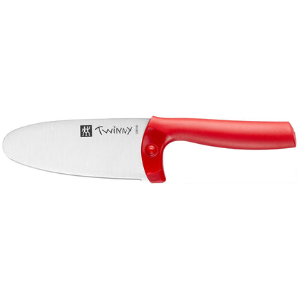 ZWILLING | Twinny Kids' Chef Knife 100 mm – Red - Rounded Tip - Safety Guard