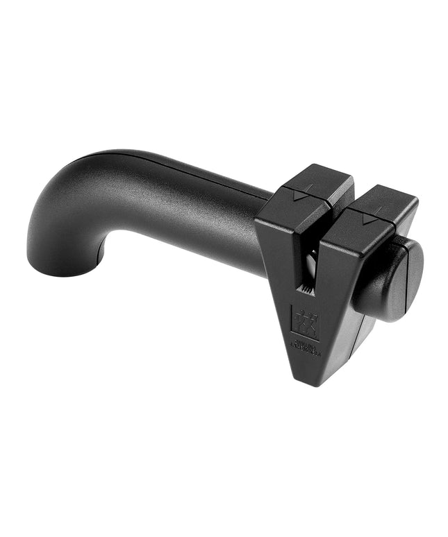 ZWILLING | TWINSHARP 2-Stage Pull-Through Knife Sharpener – Black - 35° - Stainless Steel & Ceramic