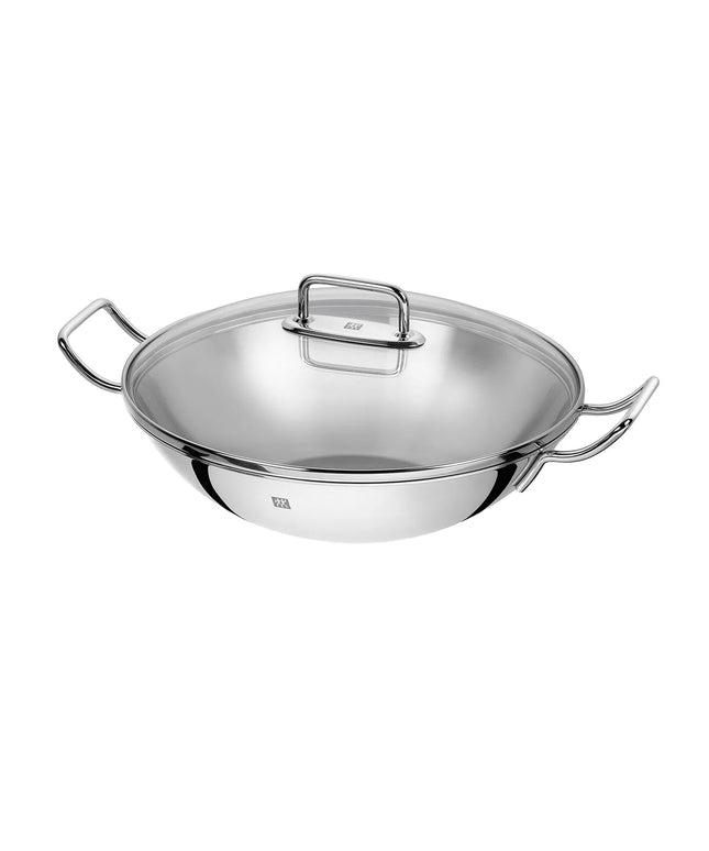 ZWILLING| Wok Pan – Ø 32 cm - Stainless Steel - Uncoated - Induction Ready - 2 Handles - No Lid