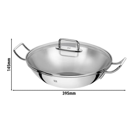 ZWILLING| Wok Pan – Ø 32 cm - Stainless Steel - Uncoated - Induction Ready - 2 Handles - No Lid
