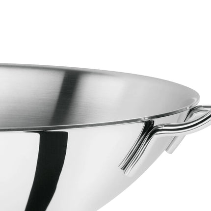 ZWILLING| Wok Pan – Ø 32 cm - Stainless Steel - Uncoated - Induction Ready - 2 Handles - No Lid